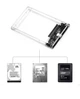 Зовнішній карман Shuole USB 3.1 Type-C корпус для 2.5 SSD/HDD Прозорий корпус (TM-3.1) - зображення 7