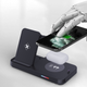 Бездротовий зарядний пристрій Vineedx B-19 Wireless Charger 4-in-1 15W - зображення 2