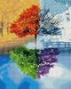 Алмазна мозаика на подрамнике ColorArt 40х50 Время года SPP038 + Подарок лак для покрытия - изображение 2