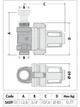 Магнитный фильтр Caleffi для котла прямой Ø3/4" ВЗ 0÷90°C 3 bar - изображение 2