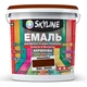 Эмаль для пола акрил-полиуретановая SkyLine Вишневый RAL 3005 10 л - изображение 1