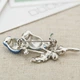 Брошь женская BROCHE бижутерия Цветы Торжество синяя BRSF111197 - изображение 5