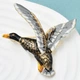 Брошь унисекс BROCHE бижутерия Птицы Утка серая BRBF113351 - изображение 2