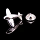 Брошь-значок унисекс BROCHE бижутерия Техника Самолёт серебристая BRGV113363 - изображение 6