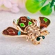 Брошка унісекс BROCHE біжутерія Комахи Муха коричнева BRSF111844 - зображення 2