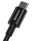 Кабель BASEUS Type-C to Type-C Superior Series Fast Charging Data Cable |1M, 5A, 100W| (CATYS-B02) black - изображение 3