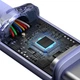 Кабель для швидкого заряджання Baseus Crystal Shine Series Type-C to Type-C 100W 200см CAJY000703 purple - зображення 3