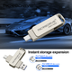 USB Флешка 2в1 MicroDrive 64GB Type-C USB 3.0 для телефона и компьютера Silver - изображение 4