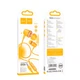 Наушники проводные Hoco Discoverer universal earphones with mic M107 yellow - изображение 2