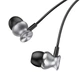 Наушники HOCO Fountain metal universal earphones with microphone M106 серые - изображение 3
