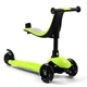 Самокат трехколесный Best Scooter с родительской ручкой и сиденьем зеленый цвет - изображение 2