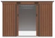 Садовий будинок сарай із навісом для інструментів OREGON 9x8 Walnut 261x241 cm 004046 - зображення 4