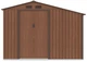 Садовий сарай із навісом для інструментів MADISON 9x6 Walnut 278x191 cm 003999 - зображення 8