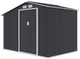 Садовий сарай із навісом для інструментів MADISON 9x6 Cold Grey 278x191 cm 003997 - зображення 6