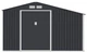 Садовий сарай із навісом для інструментів MADISON 11x8 Cold Grey 342x255 см 003994 - зображення 7