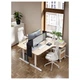 Комп'ютерний стіл кутовий BEKANT правий 160x110 см IKEA 692.823.42 дуб/білий 125 - изображение 3