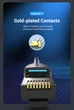 Интернет-удлинитель Vention 0.5м Cat.8 40 Гбит/с 2000 МГц RJ45 LAN RJ 45 Ethernet-кабель SFTP Патч-корд Черный - изображение 10