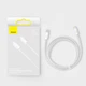 Кабель Baseus 2м Lightning - Type-C 22.5W 480 Мбит/с для Быстрой Зарядки Power Delivery (PD) USB-C на Apple 8 Pin Белый - изображение 3