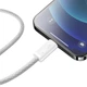 Кабель Baseus 2м Lightning - Type-C 22.5W 480 Мбит/с для Быстрой Зарядки Power Delivery (PD) USB-C на Apple 8 Pin Белый - изображение 9