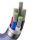 Кабель Baseus 1.2м Lightning - Type-C 20W 480 Мбіт/с для Швидкої Зарядки Power Delivery (PD) USB-C на Apple 8 Pin Фіолетовий - зображення 6