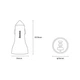 Зарядний пристрій Baseus Автомобільний 2x Type-C + USB 65W PD USB-C Power Delivery + USB-A Quick Charge 4.0 Golden Contactor Pro Металевий Чорний - зображення 2