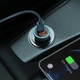 Зарядное устройство Baseus Автомобильное USB + Type-C + Type-C - Lightning Кабель 1м 40W USB-A Power Delivery 3.0 Quick Charge 4+ SCP FCP AFC + Умная Зарядка Golden Contactor Pro Металлический Синий - изображение 12