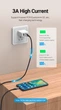 Магнитный кабель Vention 1м с двумя коннекторами Type-C и Micro-USB 3A 480 Мбит/с USB Алюминиевый корпус Черный - изображение 7