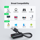 Звуковая карта Ugreen USB - 2x 3.5мм minijack с поддержкой микрофона 16 бит/48 кГц TRS Наружный Адаптер AUX 3-пиновый Черный - изображение 6
