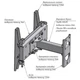 Кронштейн Charmount TV02T-R2 White - изображение 7