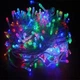 Світлодіодна лінійна гірлянда нитка 200 LED 9 м прозорий шнур від мережі різнокольоровий - зображення 1