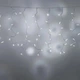 Гірлянда світлодіодна бахрома 3х0.5 м 100 LED прозорий шнур з перехідником холодний білий - зображення 2