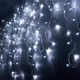 Гірлянда світлодіодна бахрома 3х0.5 м 100 LED прозорий шнур з перехідником холодний білий - зображення 3