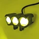 LED фара з чітким світловим кордоном 30W надяскрава мото-фара 10W х 3 комбо-промінь - зображення 5