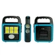 Акумуляторний ручний ліхтар Solar LED light HS-8020 (A-2301A) чорно-синій із сонячною панеллю - зображення 2