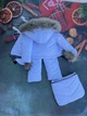 Зимовий комбінезон для малюків 0-2 роки Look Пухнастик білий - зображення 3