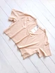 Футболка Oversize укорочена однотонна Pink Woman Персикова 10984 M (44) - зображення 2