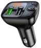 FM трансмітер модулятор BOROFONE BC41 Eminency Автомобільний зарядний пристрій QC3.0 Bluetooth Чорний - зображення 4
