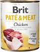 Вологий корм для собак Brit Paté&Meat з куркою 400 г (8595602557417) - зображення 1