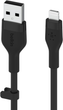 Kabel Belkin USB-A - Lightning Silikonowy 1 m Czarny (CAA008BT1MBK) - obraz 2