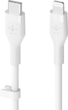 Кабель Belkin USB-C - Lightning Silicone 2 м White (CAA009BT2MWH) - зображення 3