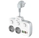 Фільтр Ldnio SE2435 - QC3.0, Type-C, 2 USB, 2 розетки, 3.4A (0.2m) Білий (771315) - зображення 1