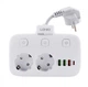 Фільтр Ldnio SE2435 - QC3.0, Type-C, 2 USB, 2 розетки, 3.4A (0.2m) Білий (771315) - зображення 3