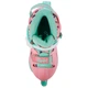 Роликовые коньки раздвижные Feile 225 размер 30-33 Light Pink-Mint - изображение 8