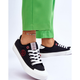 Trampki damskie materiałowe do kostki Cross Jeans LL2R4044 40 Czarne (8697319463613) - obraz 1