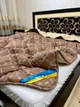 Зимова Ковдра Холофайбер Євро 200 х 220 Коричнева з бежевим - зображення 1