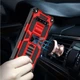 Чохол Shockproof Shield для Samsung Galaxy S10/G973 бампер протиударний з підставкою Red - зображення 2