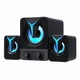 Компьютерные колонки F&T FT-25 с RGB подсветкой 2.1 9W Black (3_03561) - изображение 5