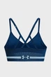 Жіночий темно-синій топ спортивний UA Seamless Low Long Bra Under Armour M 1357719-426 - зображення 9