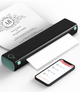 Портативный термопринтер Phomemo M08F для печати на А4, беспроводной, 1200 mAh, Bl-Gr + 400 листов А4 и сумка - изображение 7