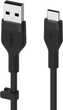 Кабель Belkin USB-A - USB-C Silicone 1 м Black (CAB008BT1MBK) - зображення 3